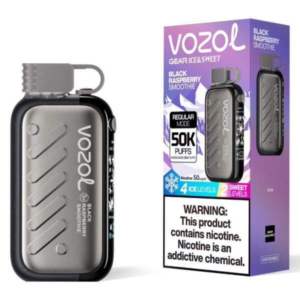 Vozol Gear Ice & Sweet 50000 Black Raspberry Smoothie Smaak - Vozol Vape Nederland Vozol Gear Ice & Sweet 50000 Black Raspberry Smoothie Smaak - Vozol Vape Nederland