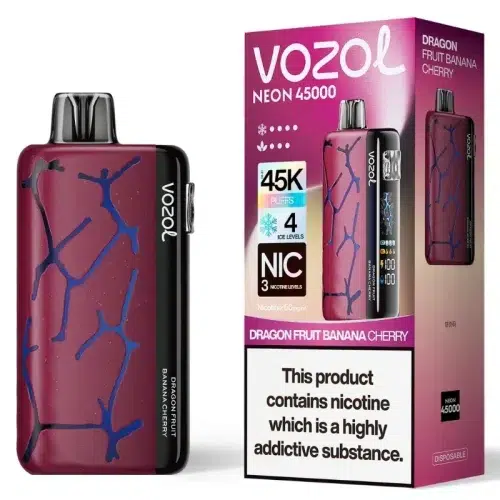 Vozol Neon 45K Dragon Fruit Banana Cherry Smaak - Vozol Vape Nederland Vozol Neon 45K Dragon Fruit Banana Cherry Smaak - Vozol Vape Nederland