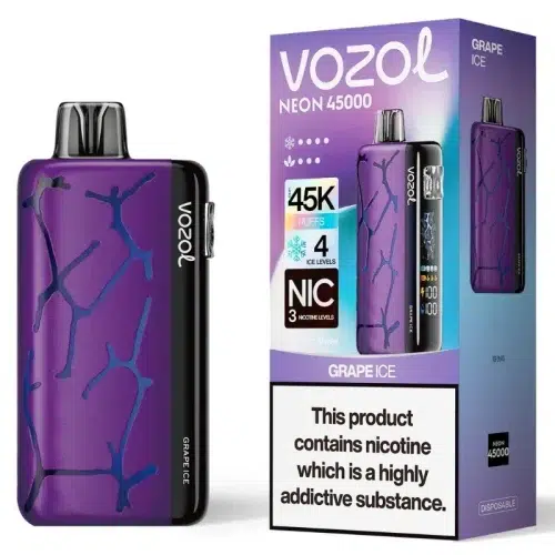 Vozol Neon 45000 Grape Ice Smaak - Vozol Vape Nederland Vozol Neon 45000 Grape Ice Smaak - Vozol Vape Nederland
