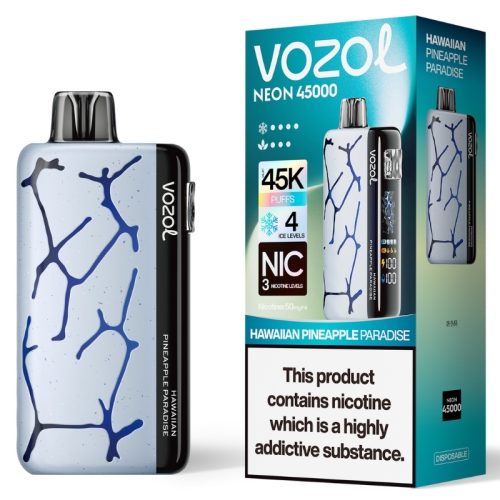 Vozol Neon 45K Hawaiian Pineapple Paradise Smaak - Vozol Vape Nederland Vozol Neon 45K Hawaiian Pineapple Paradise Smaak - Vozol Vape Nederland