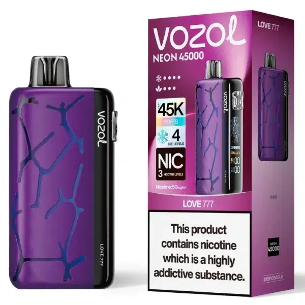 Vozol Neon 45000 Love 777 Smaak - Vozol Vape Nederland Vozol Neon 45000 Love 777 Smaak - Vozol Vape Nederland