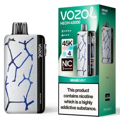 Vozol Neon 45000 Miami Mint Smaak - Vozol Vape Nederland Vozol Neon 45000 Miami Mint Smaak - Vozol Vape Nederland