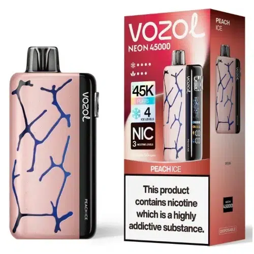 Vozol Neon 45000 Peach Ice Smaak - Vozol Vape Nederland Vozol Neon 45000 Peach Ice Smaak - Vozol Vape Nederland
