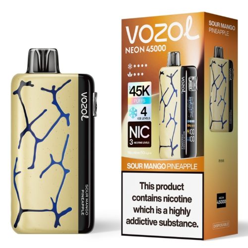 Vozol Neon 45K Sour Mango Pineapple Smaak - Vozol Vape Nederland Vozol Neon 45K Sour Mango Pineapple Smaak - Vozol Vape Nederland