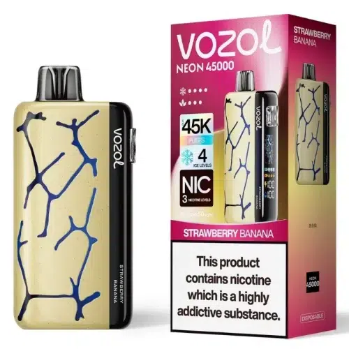 Vozol Neon 45000 Strawberry Banana Smaak - Vozol Vape Nederland Vozol Neon 45000 Strawberry Banana Smaak - Vozol Vape Nederland